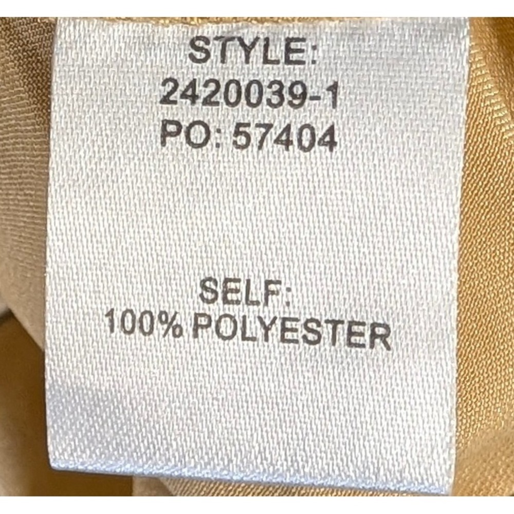Current Air Los Angeles Gold Metallic Ruffle Blouson Jacket XL Oversized - Picture 5 of 10